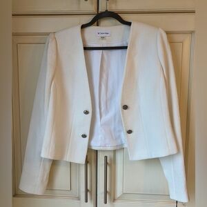NWT Calvin Klein Women's Ivory Blazer sz 14